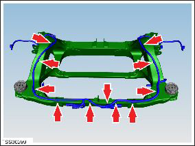 Subframe Assembly - Rear (Remove and Replace)