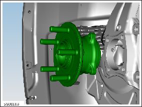 Hub - Front - LH (Remove and Replace)