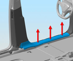 Trim - Sill Panel - Front - LH (Remove and Replace)