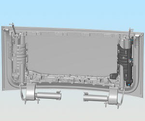 Bracket - Rear Door Trim - Upper - Rear - LH (Remove and Replace)