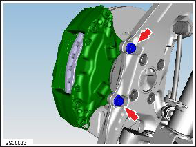 Brake Caliper - Front - LH (Remove and Replace)