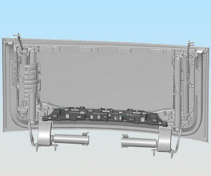 Bracket - Rear Door Trim - Center - LH (Remove and Replace)