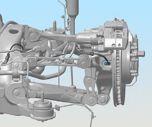 Sensor - Wheel Speed - ABS - Rear - LH (Remove and Replace)