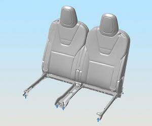 Seat Assembly - 3rd Row (Remove and Replace)