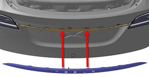 Applique - Liftgate (Remove and Replace)