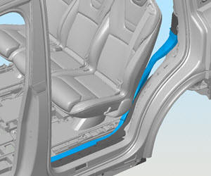 Seat Assembly - 2nd Row - LH (With Broken Seat Track Motor) (Remove)