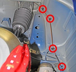 Air Suspension Lines - Rear (Remove and Replace)