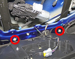 Window Motor/Regulator Assembly - Rear - LH (Remove and Replace)