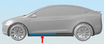 Cladding - Door - Front - LH (Remove and Replace)