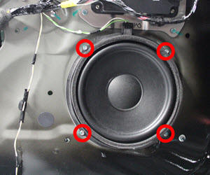 Speaker - Front Door (Remove and Replace)