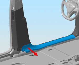 Trim - Sill Panel - Front - LH (Remove and Replace)