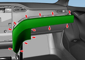 Assembly - Instrument Panel Lower - RH (Remove and Replace)