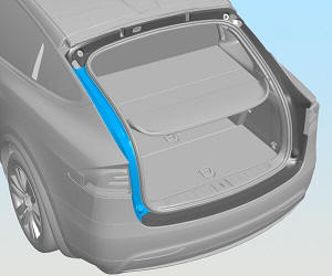 Trim - Liftgate Trough - LH (Remove and Replace)
