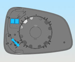 Glass - Door Mirror - LH (Remove and Replace)