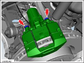 Brake Caliper - Rear - Park Brake - LH (Remove and Replace)