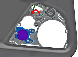 Tweeter - Rear Door - LH (Remove and Replace)