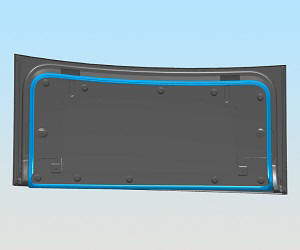 Seal - Door - Rear - Upper - LH (Remove and Replace)