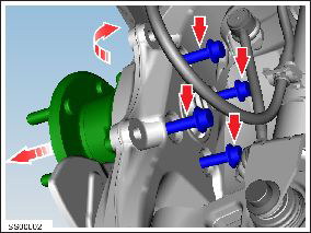 Hub - Front - LH (Remove and Replace)