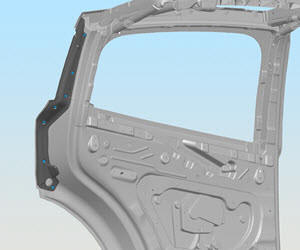 Pinch Sensor (2nd row) - Rear - LH (Remove and Replace)