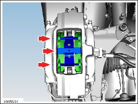 Brake Caliper - Rear - LH (Remove and Replace)